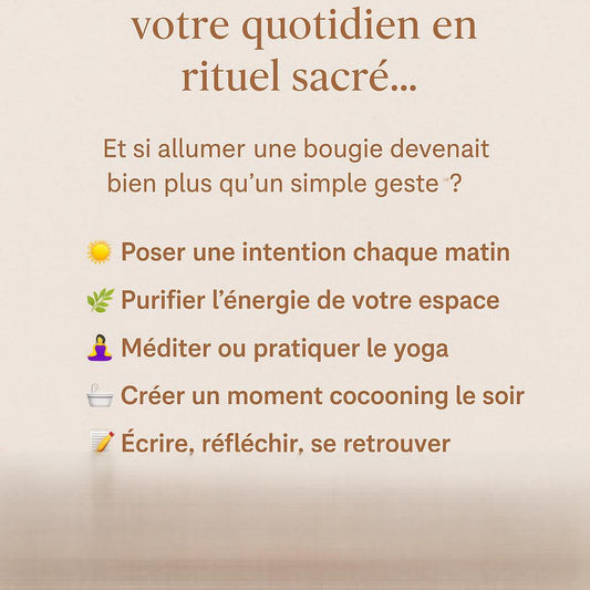 Les rituels bien-être avec nos bougies : comment créer des moments sacrés au quotidien