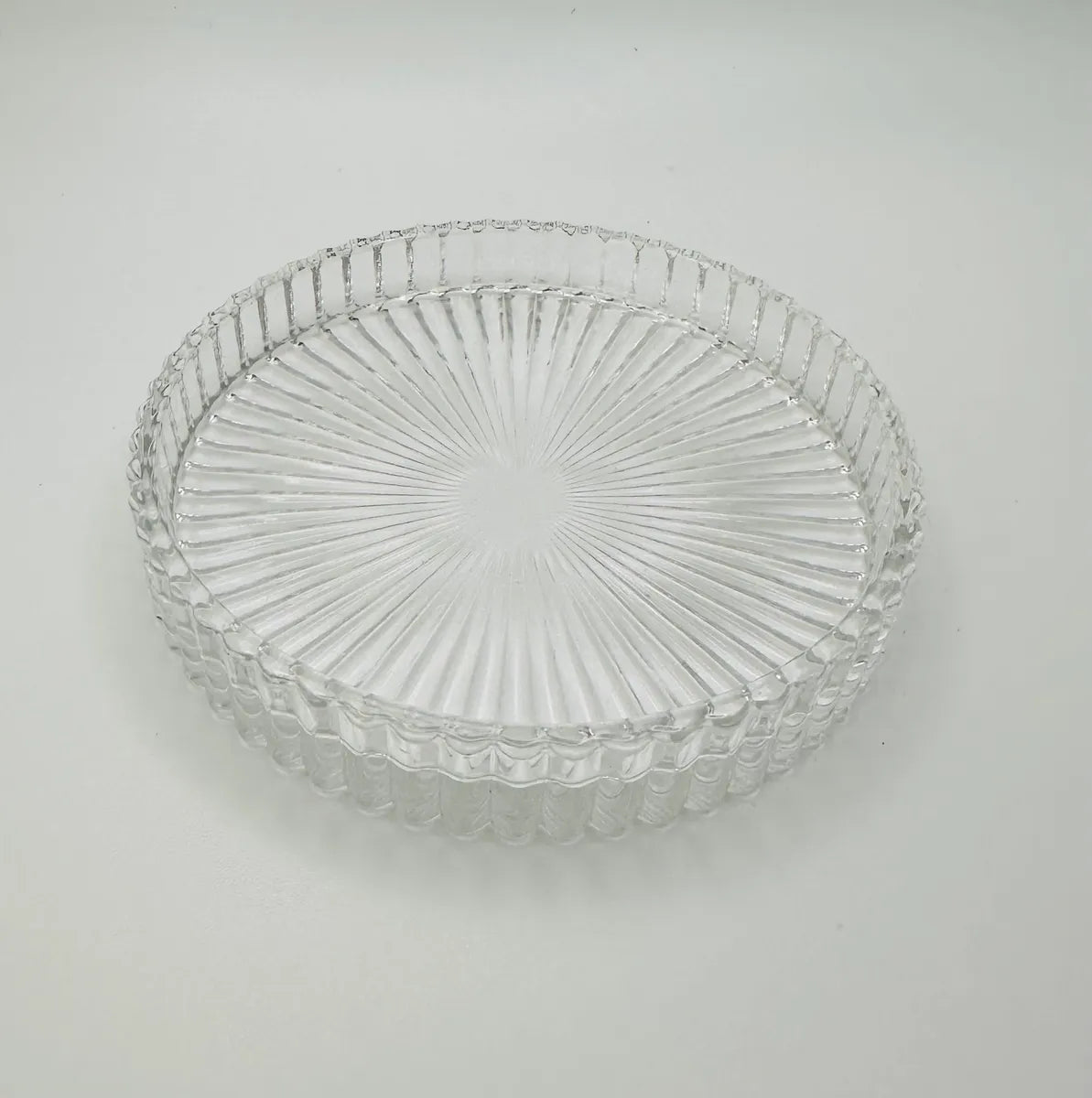 Porte-chandelle en verre